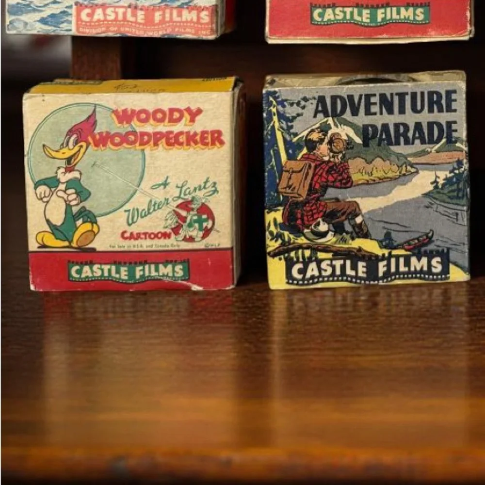 Castle Films Set of 11 Vintage Cartoon 16mm Film Reels Good Condition for Age